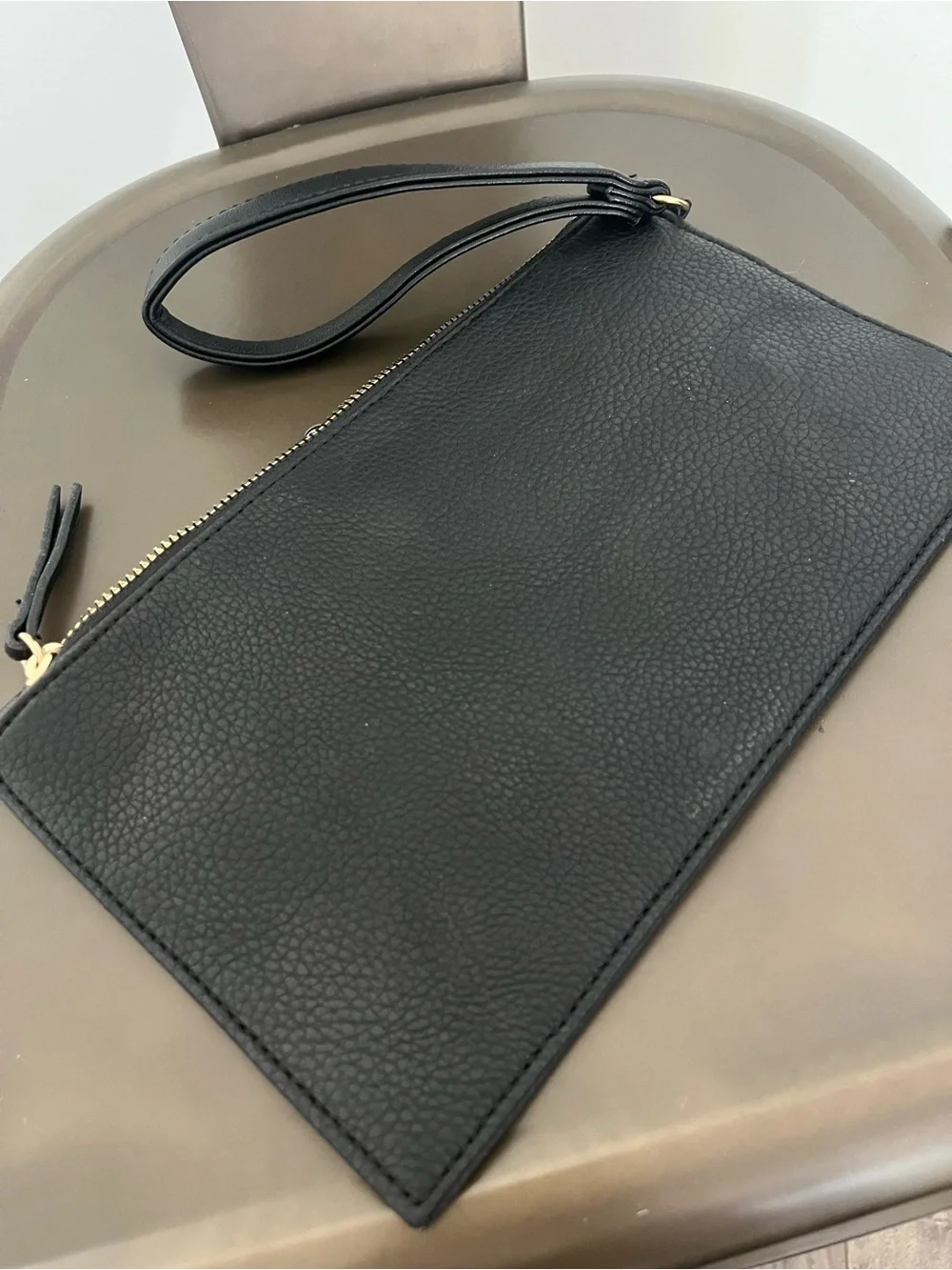 Juicy Couture Black Heart Studded Wristlet Clutch